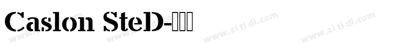 Caslon SteD字体转换